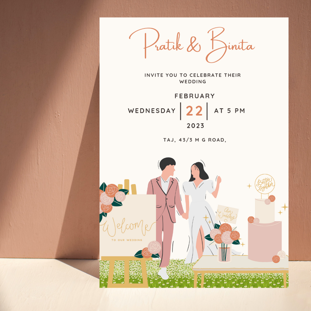 Wedding invitation card