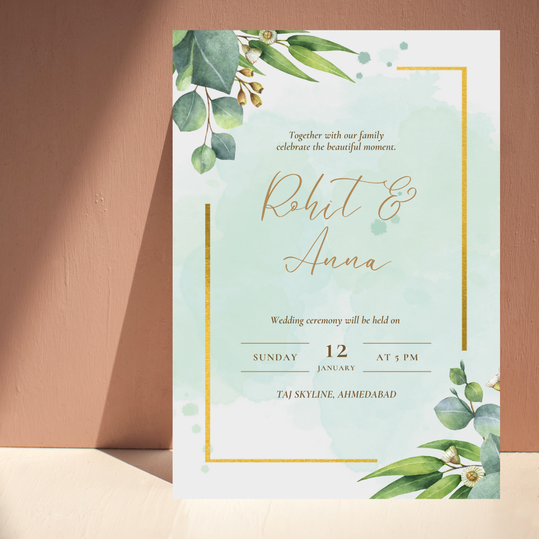 Wedding invitation card