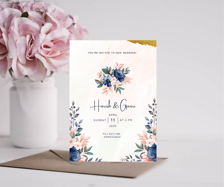 Wedding invitation card