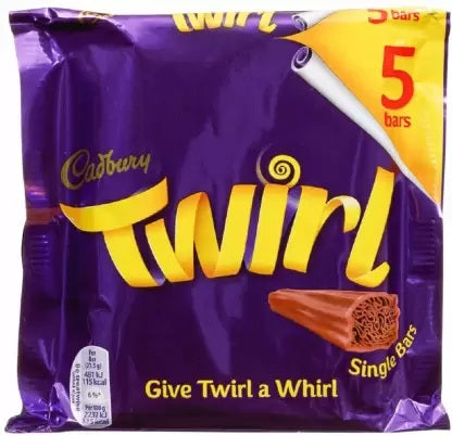 Buy Cadbury Twirl online in india. Buy all types of imported chocolates, imported chocolate, imported candy, imported candies, foreign chocolate, foreign chocolates, foreign snacks, foreign biscuites, foreign cookies, international chocolates, international snacks, imported cooikes, imported biscuits, imported cold drinks, imported drinks, dry fruits, dates, honey, spread, imported chips, imported wafers, imported marshmallow, imported jelly near you on https://www.chocoliz.com/ 